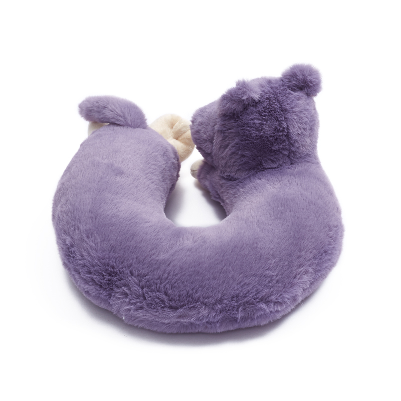 Custom Plush Toy Stuffed Plush Animal Toy Heat Neck U Hippo Bear Pillow