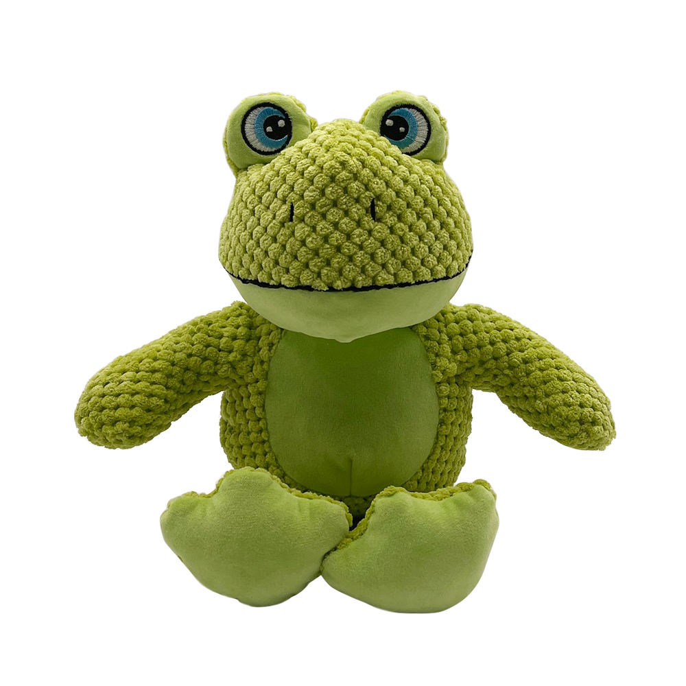 Plush Dog Squeak Toys Donkey Shape Corn Fleece Teeth Chewer Interactive Funny Chew Rope Dog Toy