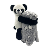 Super Soft Baby Blanket Stuffed Animal Toys Plush And Pillow Kids Travel Baby Security Blanket with Animal Toy Plush