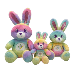 Custom Bunny Plush Toys Easter Long Ears Rabbit Stuffed Animal Dolls Easter Decoration Gifts Sublimation Bunny