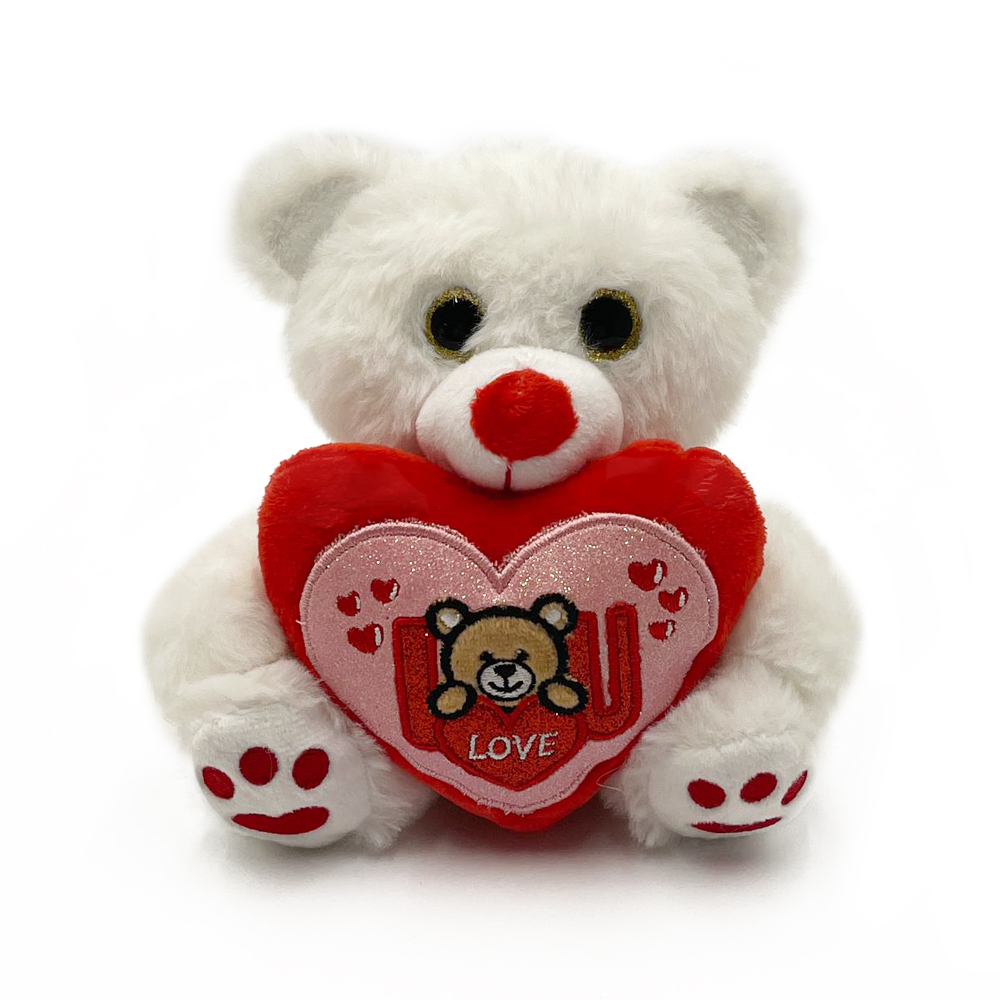 Stuffed Animals Sweet Heart Red Soft Happy Valentine's Day Plush Teddy Bear Gifts for Girls