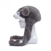 Promotion Novelty Animal Hats Custom Plush Funny Moving Ear Hat Fuzzy Party Plush Animal Hat
