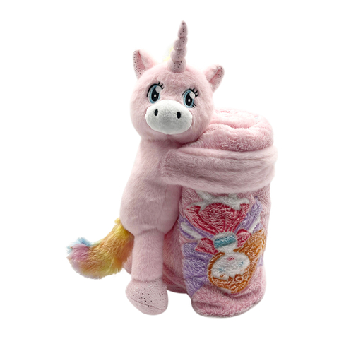 Customized Baby Cute Animal Blanket Plush Animal Baby Security Toy with Animals Security Blanket
