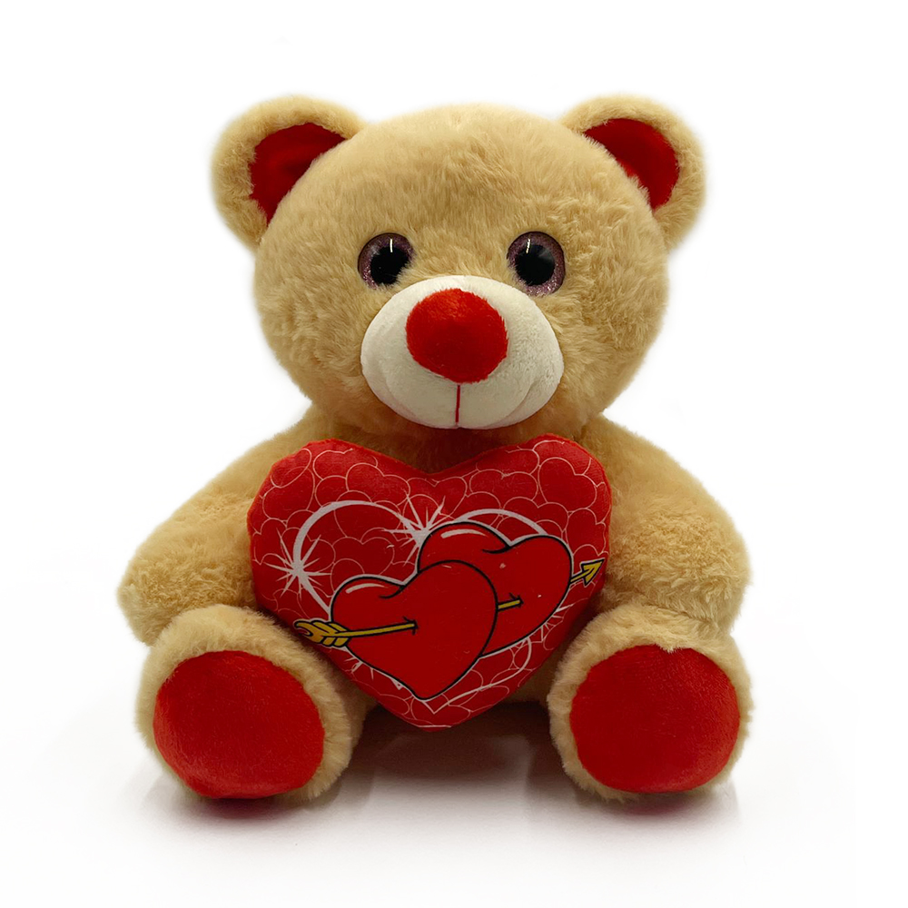 Stuffed Animals Sweet Heart Red Soft Happy Valentine's Day Plush Teddy Bear Gifts for Girls