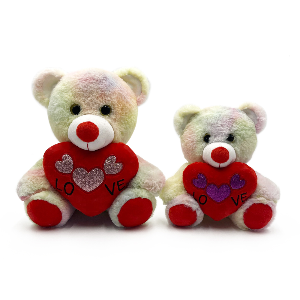 Stuffed Animals Sweet Heart Red Soft Happy Valentine's Day Plush Teddy Bear Gifts for Girls