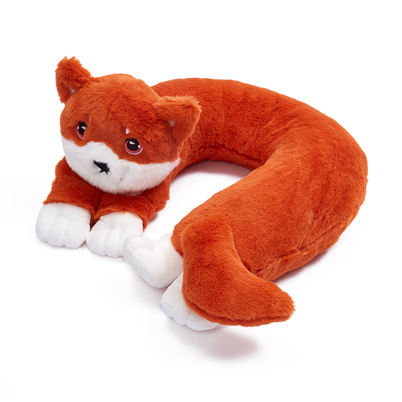 Plush Animal U Shape Pillows Toy OEM Neck Support Travel Plush Fox Pillow