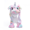 Wholesale Cheap Funny Hat Plush Party Hat Customized Plush Animal Unicorn Moving Ear Hat