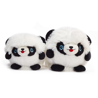 Lovely Fuzzy Face Plush Bouncing Soft ball plush toy For Baby