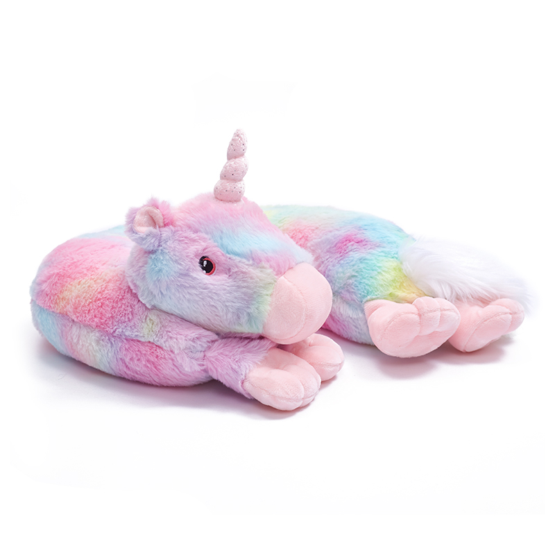 Unicorn U Pillow Cushion Bedtime Doll Rainbow Unicorn Stuffed Plush Toy Pillow for Kids Gift